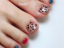 シュクル(Sucre)/フットネイル☆レオパード
