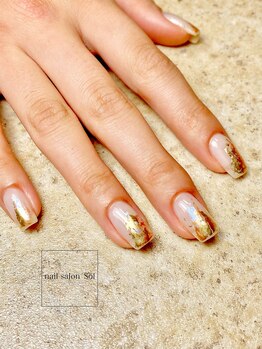 ネイルサロン ソル(Sol)/水彩パレットで時短ニュアンス