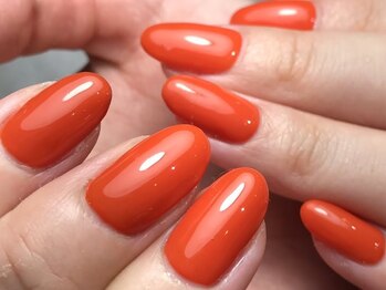 女っぷりワンカラーネイル