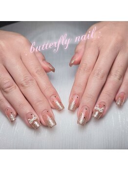 蝶々ネイル バタフライネイル(butterfly nail)/