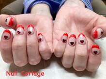 ネイルコテージ 新宿南口店(Nail cottage)/フレンチ×ハート