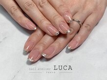 ネイルアトリエルカ(nail atelier LUCA)/M-621 ガラスフレンチネイル
