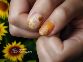 向日葵ネイル