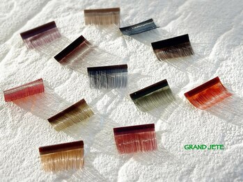 ネイルアンドアイラッシュ グランジュテ(GRANDJETE)/カラーエクステ12種類ご用意★