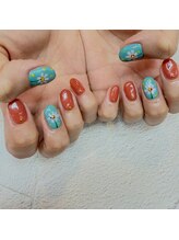 サロンドティス 学芸大学(salon de tis)/フラワーネイルデザイン