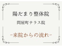 陽だまり整体院/来院からの流れ