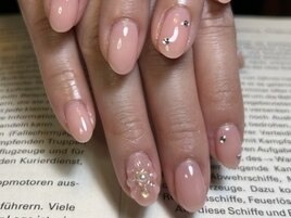 やわらかピンク×ぷっくりお花