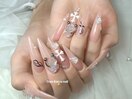 #ヌーディネイル#イニシャル