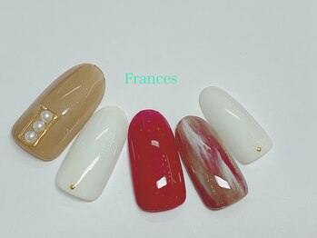 フランセス(Frances)/新作　秋色縦マーブル