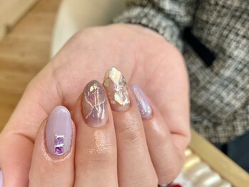 フォルトゥーナ 神田(Fortuna)/パープルニュアンスネイル