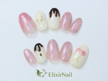 エリクサーネイル 五反田(Elixir Nail)/定額a シンプル／クーポン使用