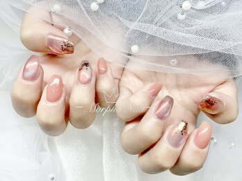 モルフォネイル(Morpho nail)/#ニュアンスネイル #マーブル