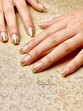 ネイルサロン ソル(Sol)/水彩アートでニュアンス感♪