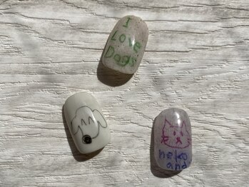 コーシェリ(koselig)/落書きネイル