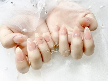 モルフォネイル(Morpho nail)/#ワンホンネイル #キラキラ