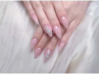 シーアンドビーネイル(C&B Nail)/ワンカラーとパーツ2本