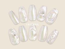 FAST NAIL 荻窪駅前店【パラジェル/ジェルネイル専門/定額/マグネット/フットネイル】/ぷっくり/ミラー【12385】