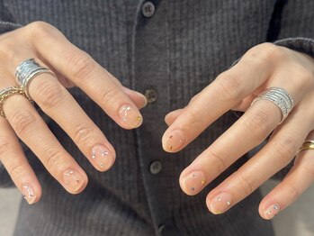 シンプルストーンネイル