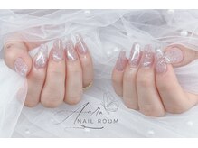 オウラネイルルーム(Aura nail room)/長さ出しのフラッシュネイル