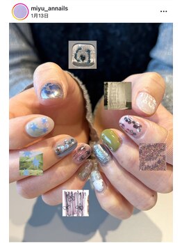 アンネイルズ(annails)/〈nailist限定〉10本アート
