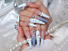 名探偵コナン☆水色ネイル♪