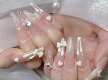 モアグラム 高田馬場店(More Glam)の雰囲気（色っぽワンホンネイルで上品に。[韓国ネイル/ワンホンネイル] &nbsp;）