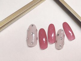 ストーンドットネイル￥7800