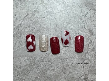 グラントネイル 和歌山店(GRANT NAIL)/ハートキラキラネイル☆川島