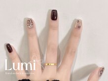 ルミネイル 池袋東口サンシャイン店(Lumi Nail)/ボルドーフラワーライン