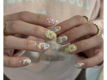 ～ニュアンスフラワーネイル～