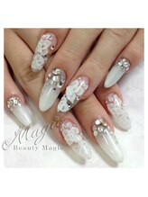 ネイルサロン ビューティーマジック 川口店/長さ出し　3Ｄブライダルネイル