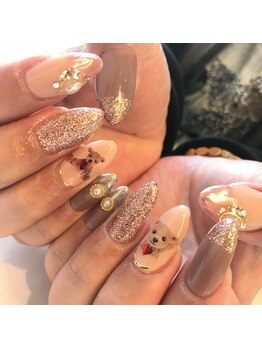 トータルサロン 白べぇーっ プラス/くまさんネイル♪