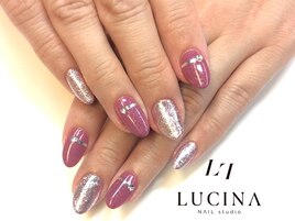 Y -930 ピンクパープル系ネイル