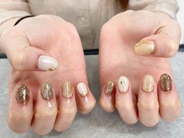 秋のニュアンスネイル