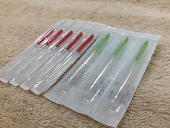 シフク鍼灸整体院/鍼は使い捨て