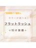 【オフ無料！カラーが選べる☆】　ご新規様　フラットラッシュ付け放題￥7500