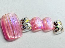 チェリーズネイル(Cherrys Nail)/フット バカラ ピンクネイル