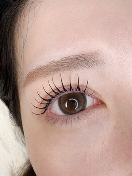 オタマ ラッシュ(Otama lash.)の写真/マツエク装着後にパーマで立ち上げる新技術☆アンドヘルシー(フラットラッシュ+まつげパーマ)100本¥9000!!
