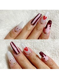 バレンタインネイル♪