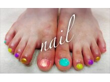 シキ(SIKI)/カラフル　フットネイル