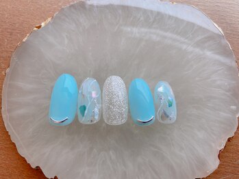 スパフーラ(Spa HULA)/爽やかブルーネイル