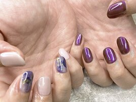 ジェルネイルオーロラネイル