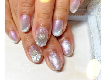 ネイルズ カスミン(nails CASU-MIN)/スペシャルなお花アート♪