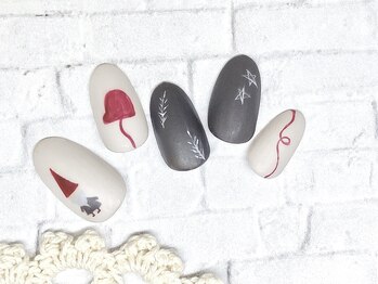 アルセア 上野御徒町店(Alcea)/クリスマス　マット　手描き