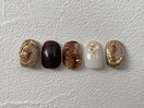 べっこうネイル　ニュアンス