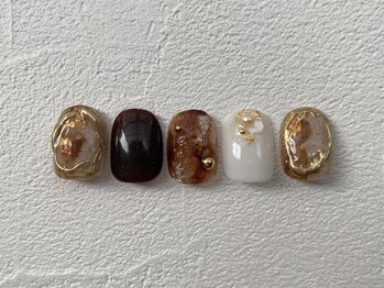 ピース(PEACE)/べっこうネイル ニュアンス