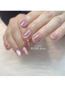リッシュ ドゥ(RICHE deux)/ピンクマグネットネイル