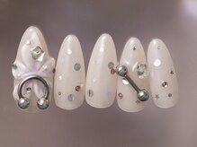 ジェミーネイル シンジュク(Jemiy nail shinjuku)/ハイビスカスピアス￥10480