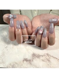 ラメワンカラー＋有料パーツ