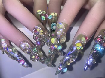 プリンセス(Princess)の写真/【梅田中崎町すぐ】長さ出し(チップ)/パーツの種類豊富★推し活/痛ネイルなどイベント前の利用もおススメ♪